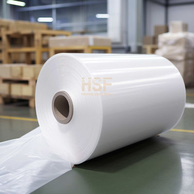 60 μm Opaque White PE Silicone Release Film UV Gekerst voor beschermende verpakking en etikettering