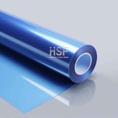 36 μm blauwe niet-silicone-gecoate PET-vrijstellingsfolie voor elektronica, medische apparatuur, auto's, drukwerk, enz.