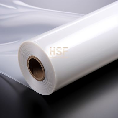 30 μm doorschijnende witte monoaxial georiënteerde polyethyleenfolie, voor verpakkingen, landbouw, bouw, geneeskunde, enz.