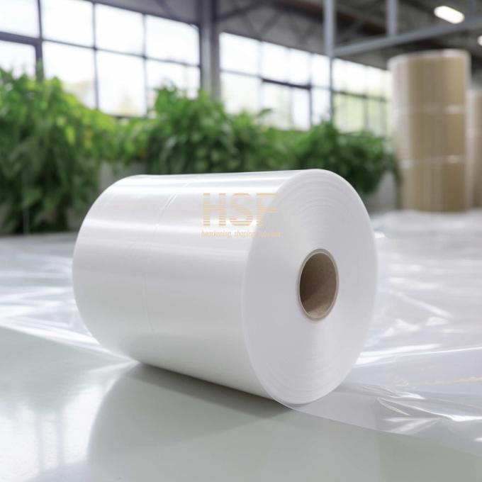 80Î¼m Natural Color Cast Polypropylene Film sample showing transparency and texture