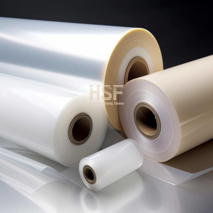 70Î¼m opaque white MOPP release film product sample