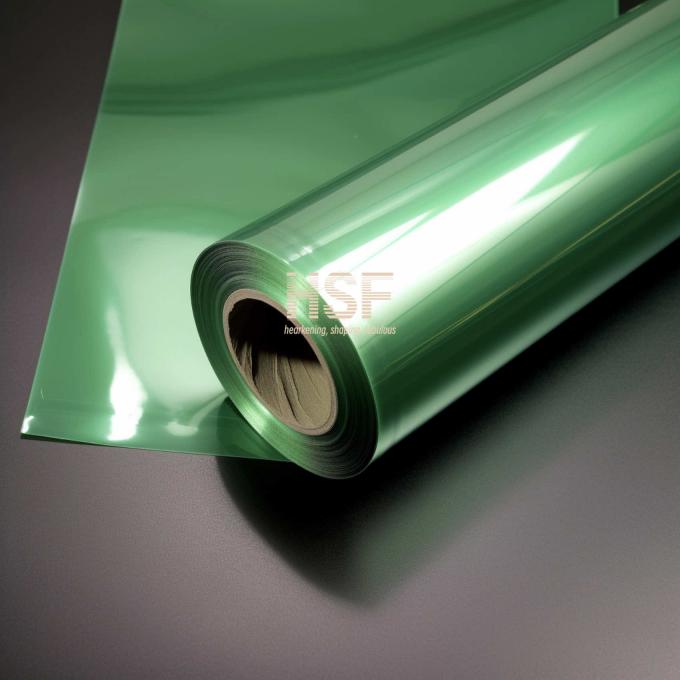 20μm Translucent Green PET Non Silicone Coated Film sample